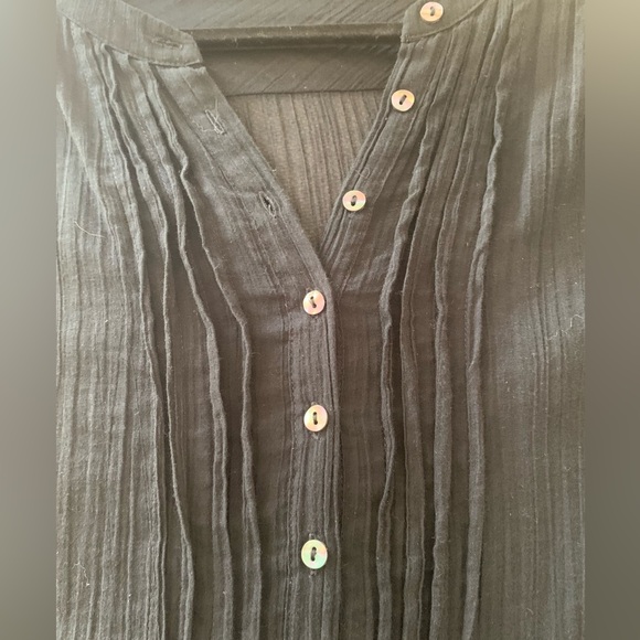 Joie Black Long or 3/4 Sleeve Tunic - Picture 3 of 8